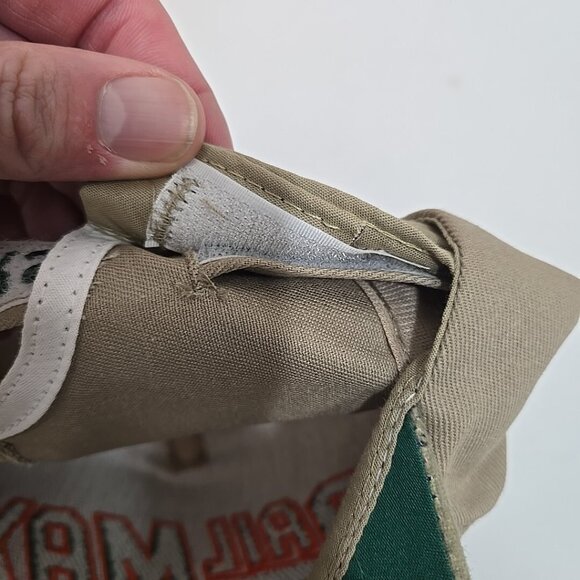 Vintage Rail Max Strapback Hat Aztec Print Brim Made in USA Hidden Closure - Picture 8 of 8